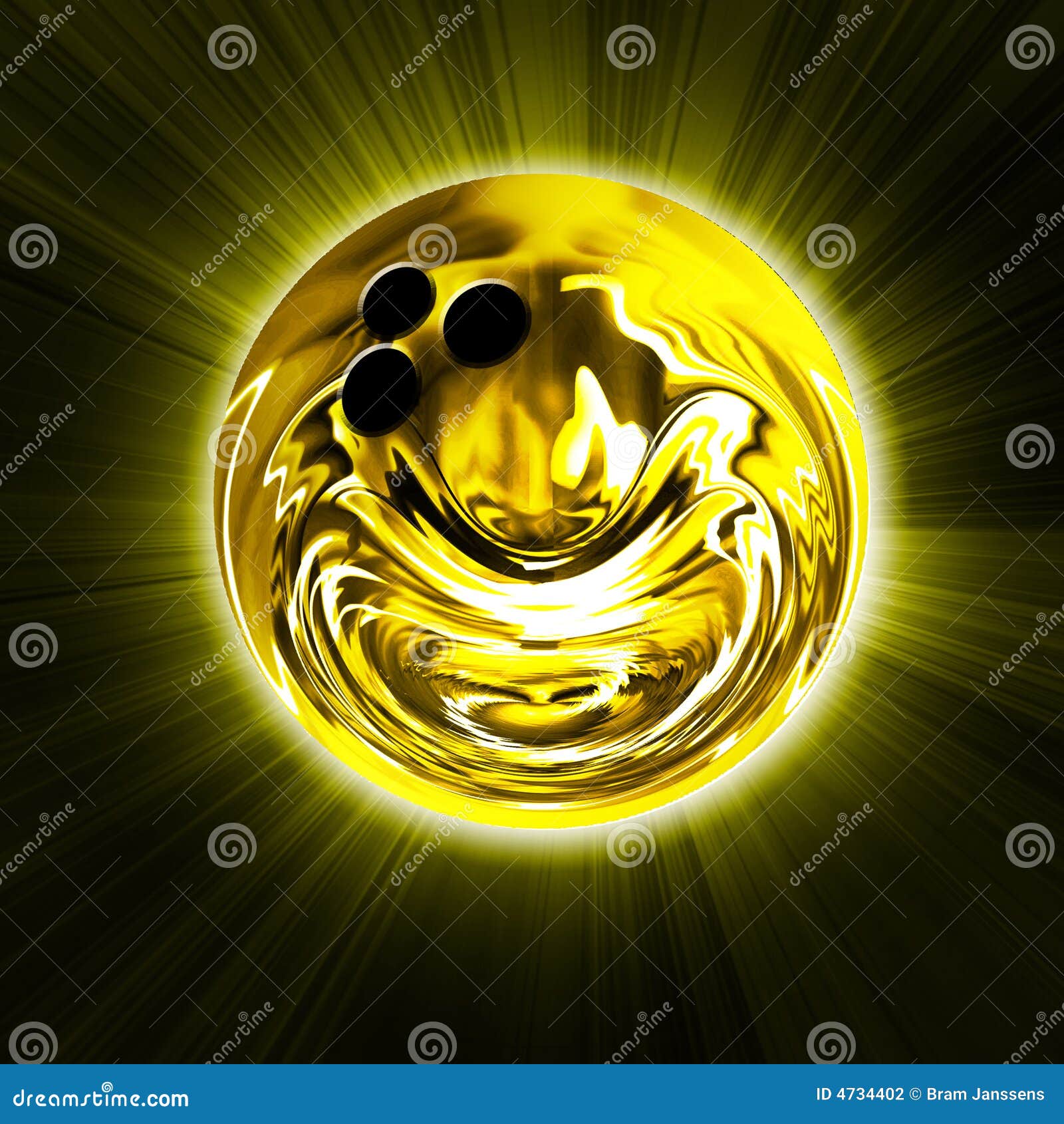 Golden bowling ball stock illustration. Illustration of competition