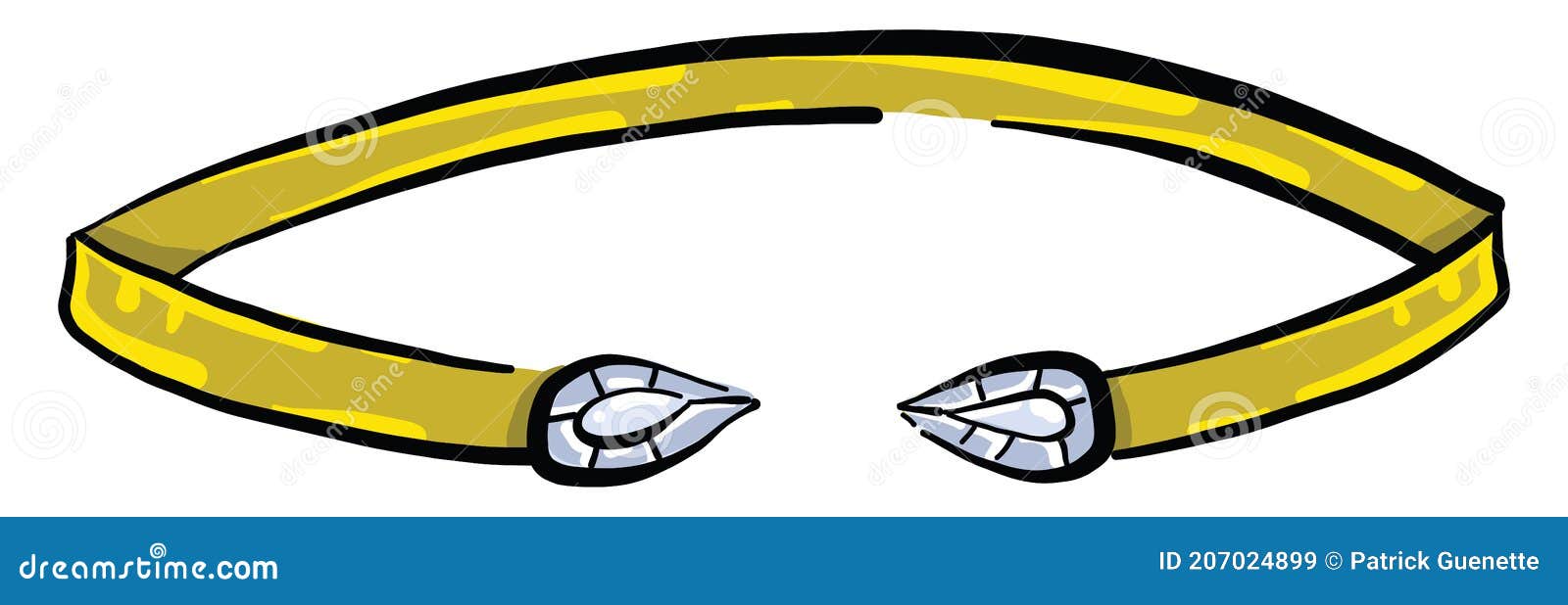 Golden Bracelet , Illustration, Vector Stock Vector Illustration of link, graphic 207024899