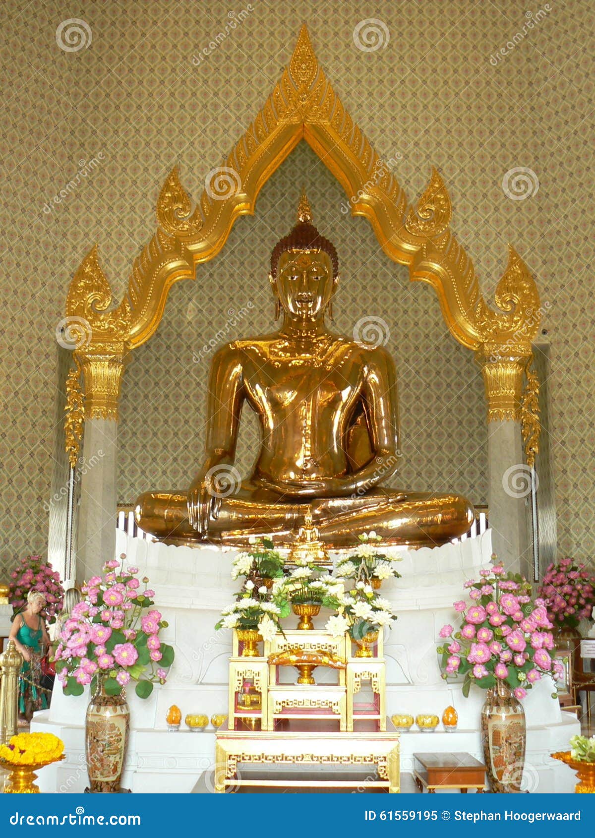 golden buddha, wat traimit temple, bangkok, thailand