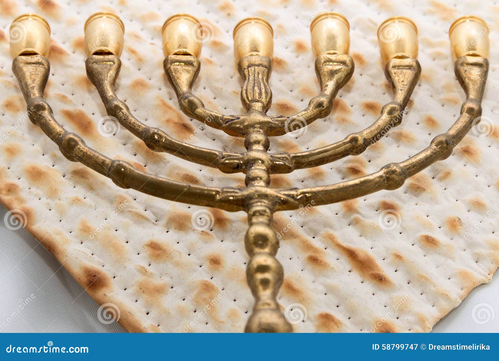 Golden Candlestick without Candles Stock Image Image of december