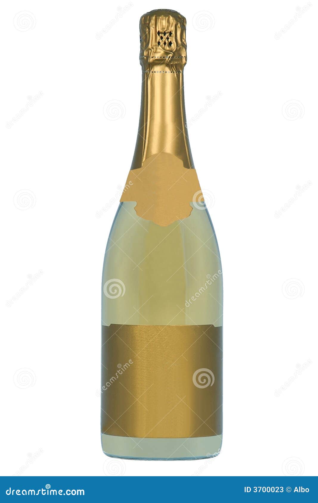 Golden Champagne bottle stock image. Image of label, alcohol 3700023