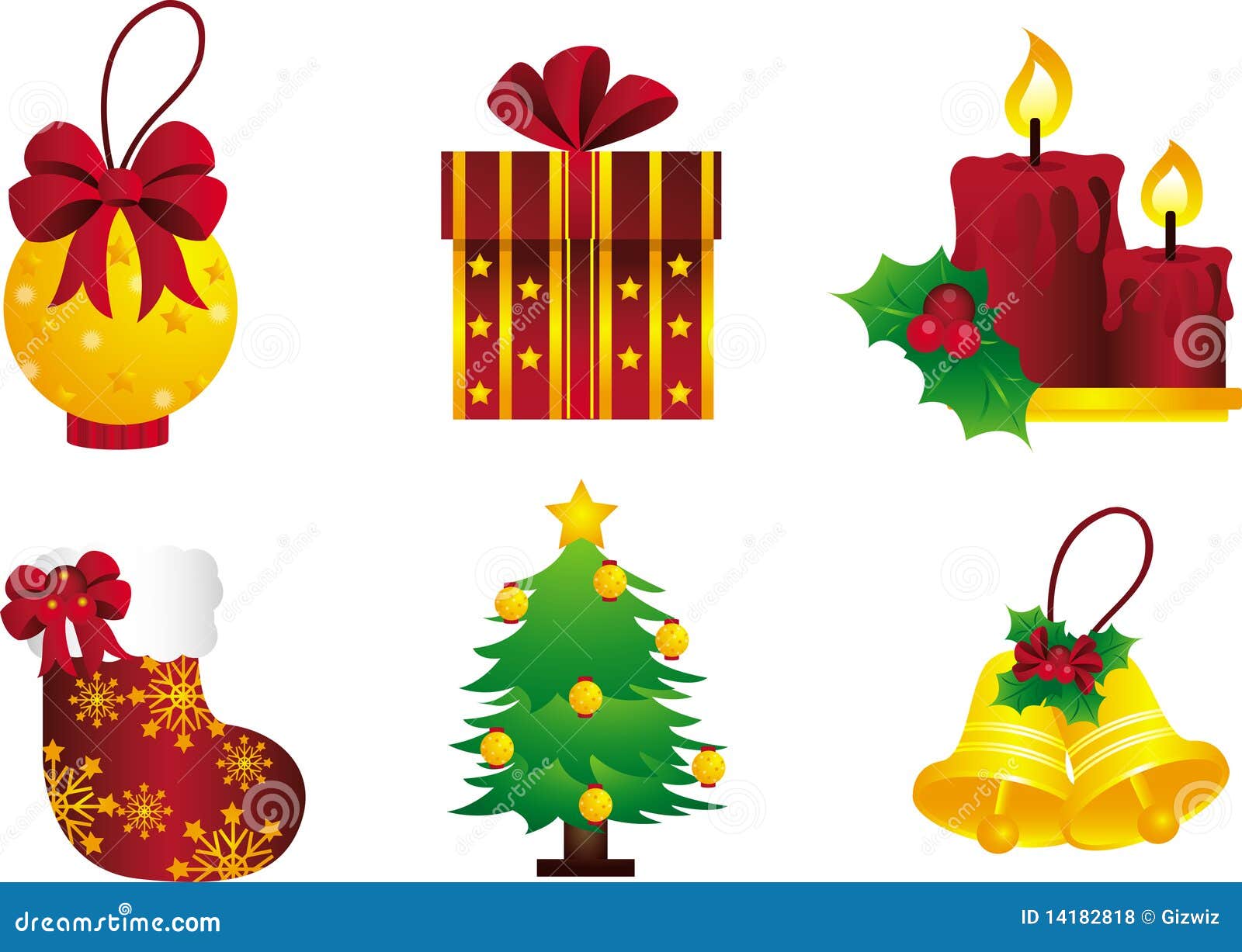 Golden Christmas stock vector. Illustration of greetings - 14182818