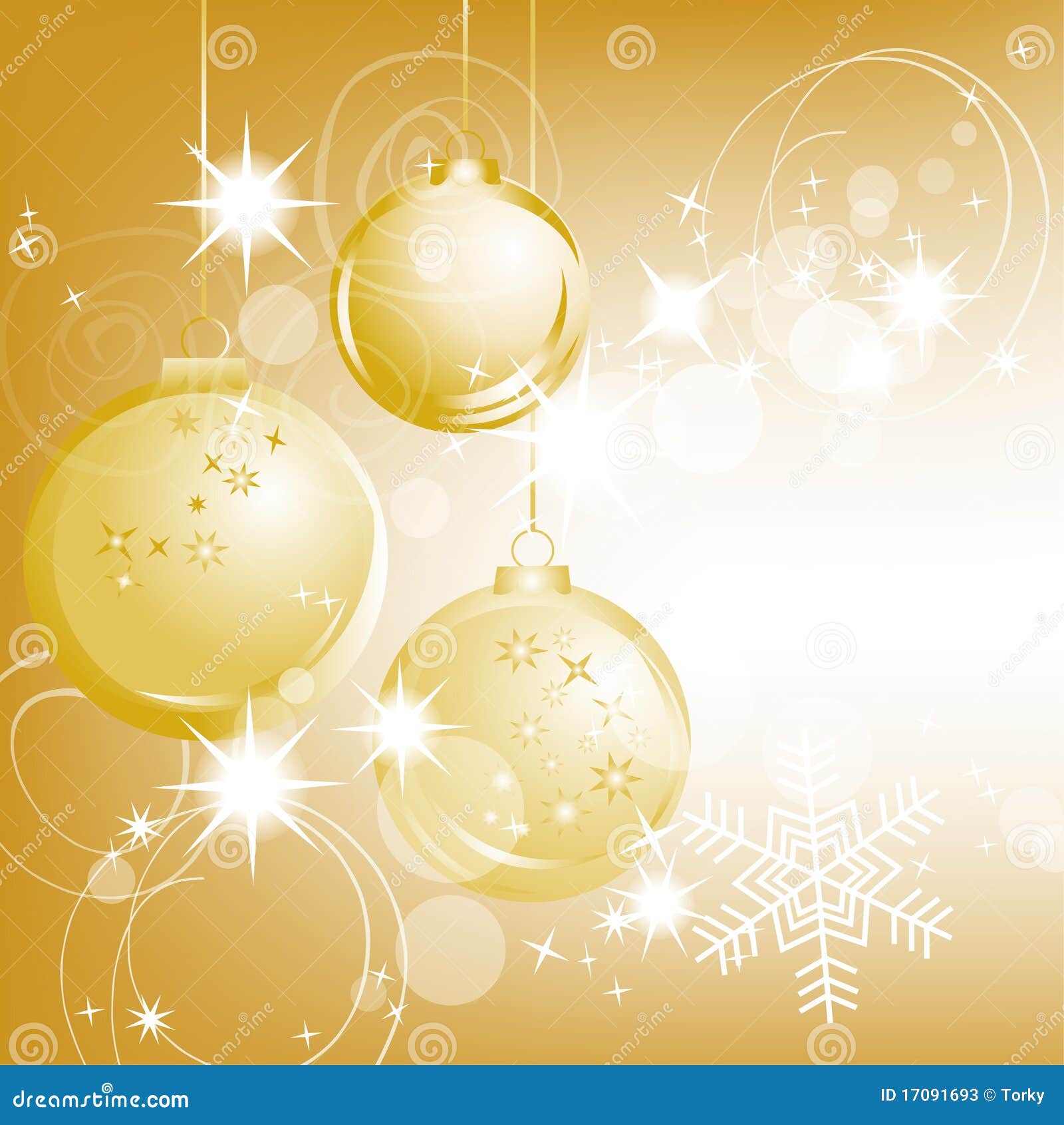 Golden Christmas Background Stock Vector Illustration of celebration