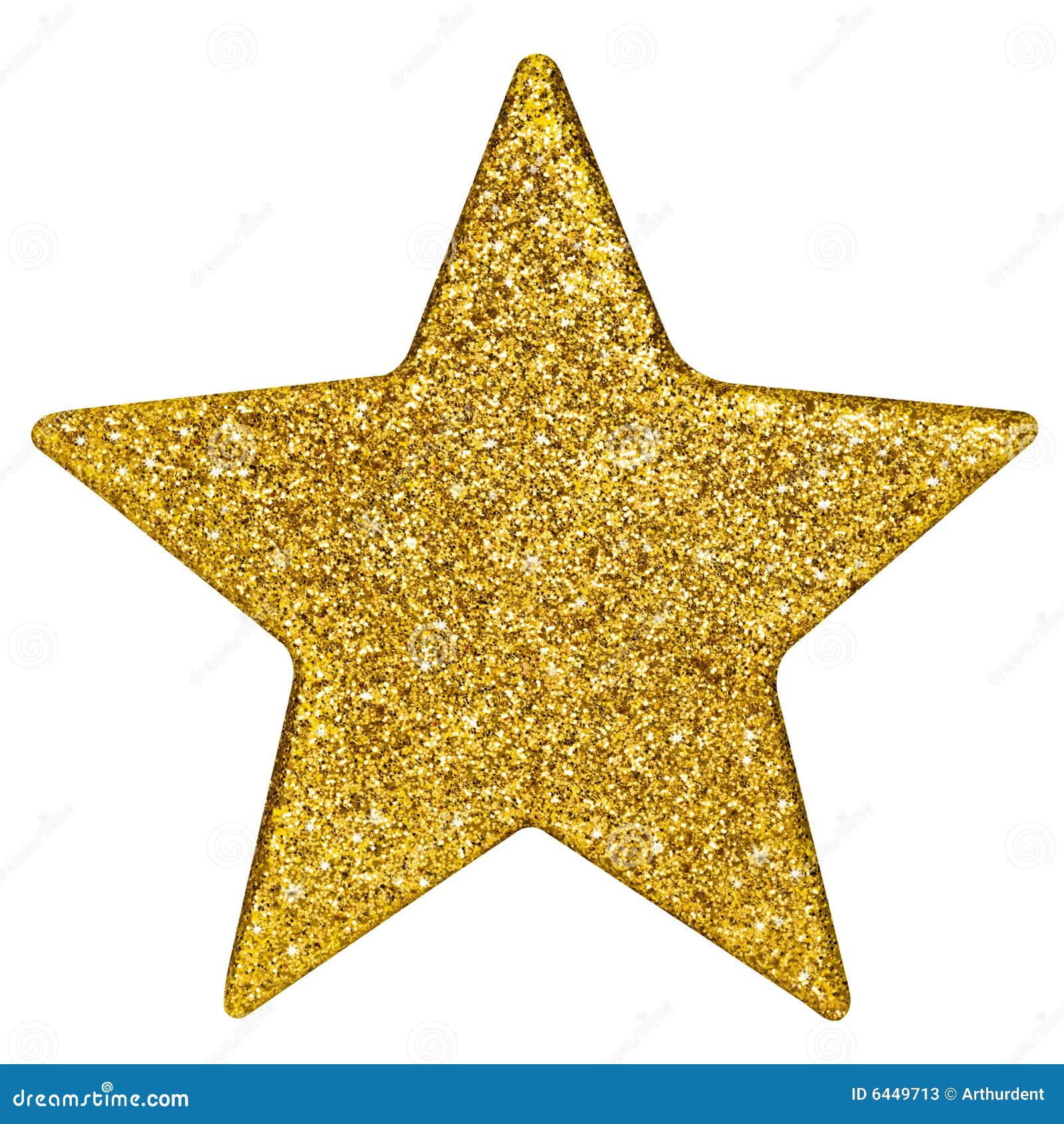 Golden Christmas Star Stock Photos - Image: 6449713