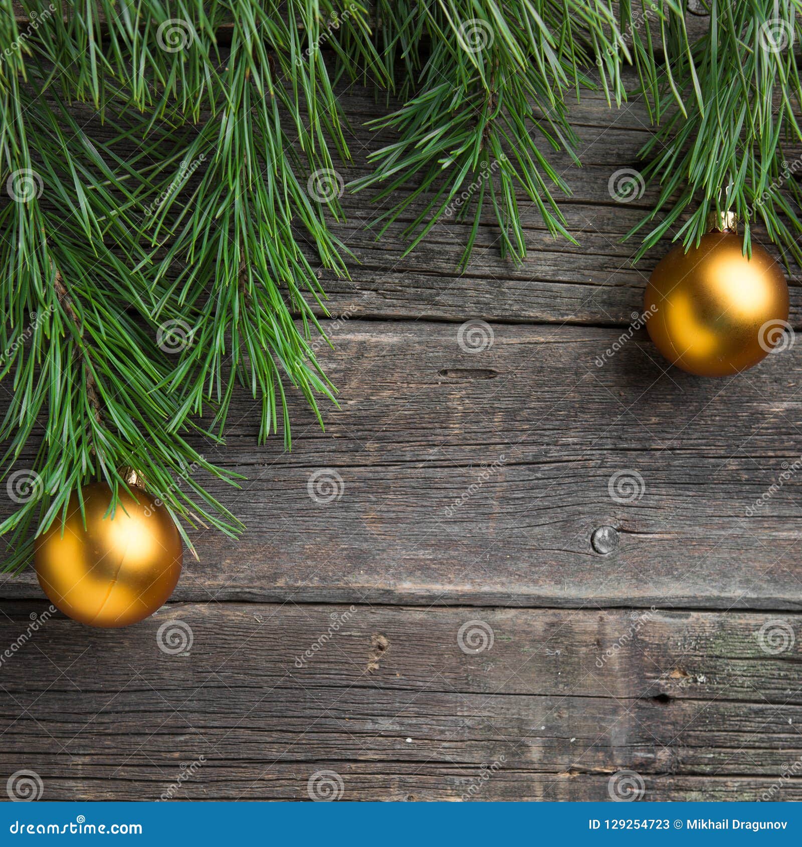 Golden Christmas Tree Baubles Stock Image - Image of home, yellow ...