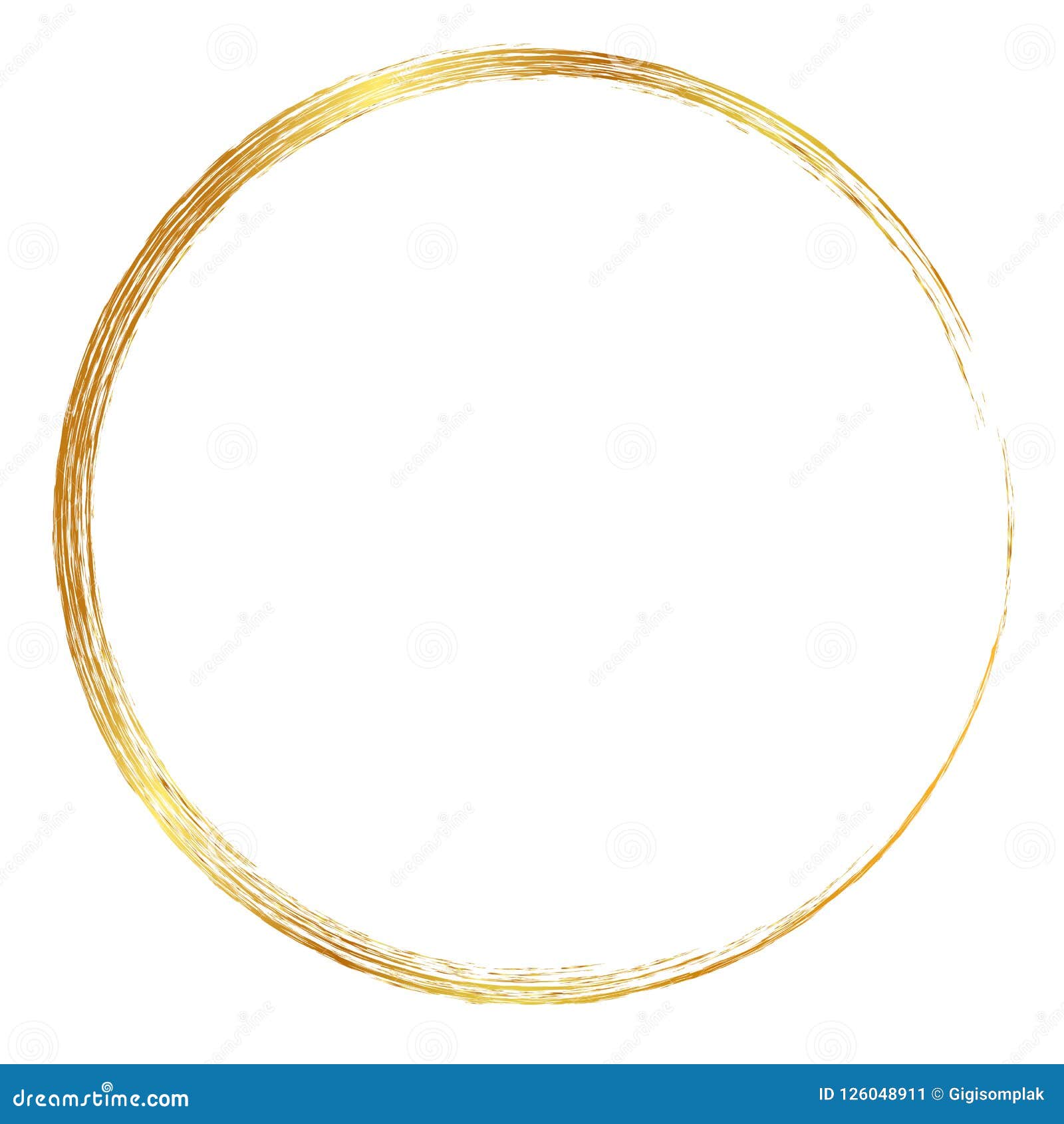 golden circle crayon frame