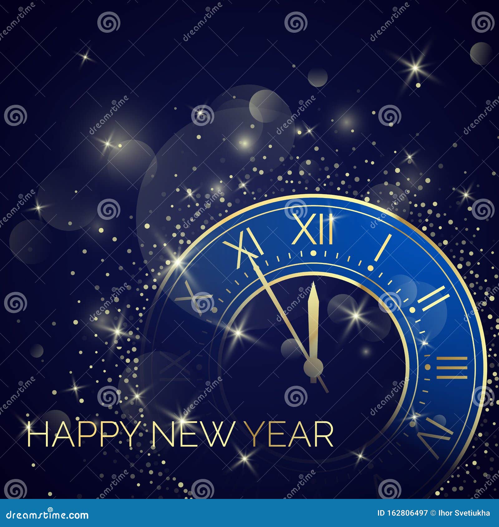 SZZWY 10x5ft Happy New Year 2019 Backdrop Vinyl Vintage Clock Dail Countdown Abstract Shiny Lighting Lines Bokeh Haloes Background New Year Celebration Party Banner Families Child Adult Portrait 