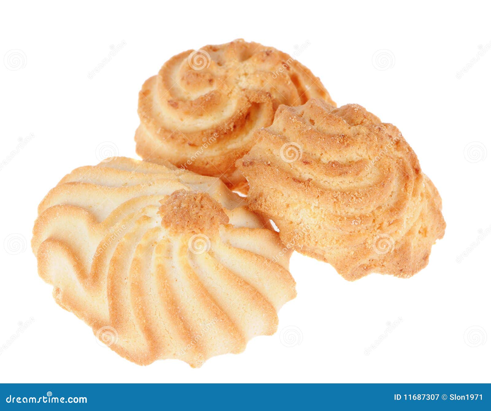 Golden cookies stock image. Image of sweet, freshness 11687307