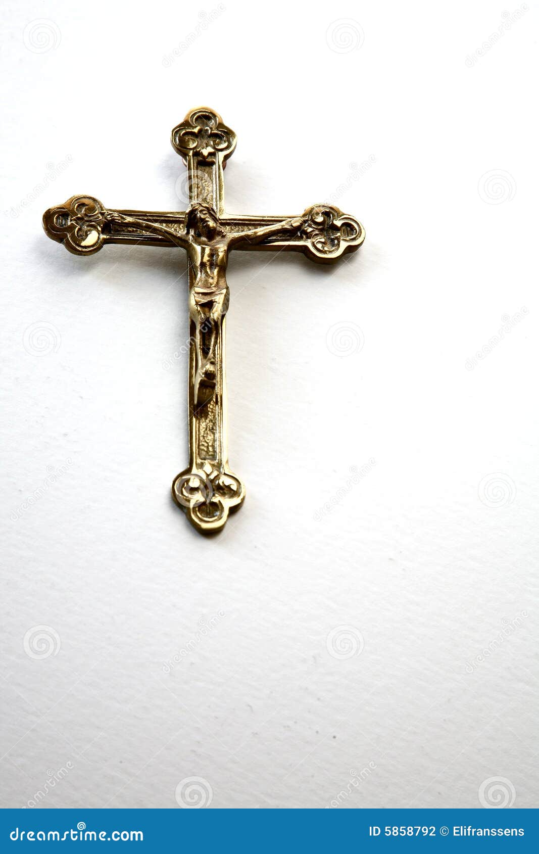 Golden Cross stock photo. Image of catholic, catholicism 5858792