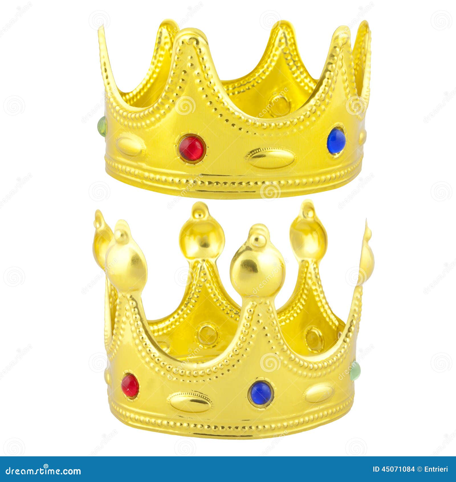 Golden crowns stock photo. Image of glory, costume, entertainment ...