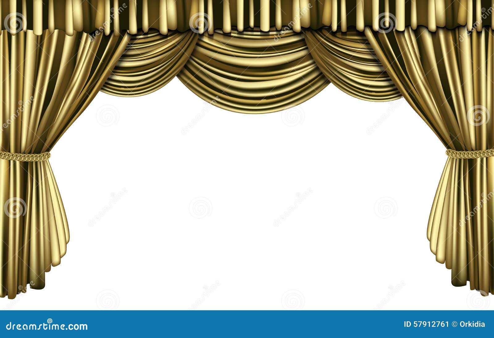 Golden curtains, Curtains vector, Curtains