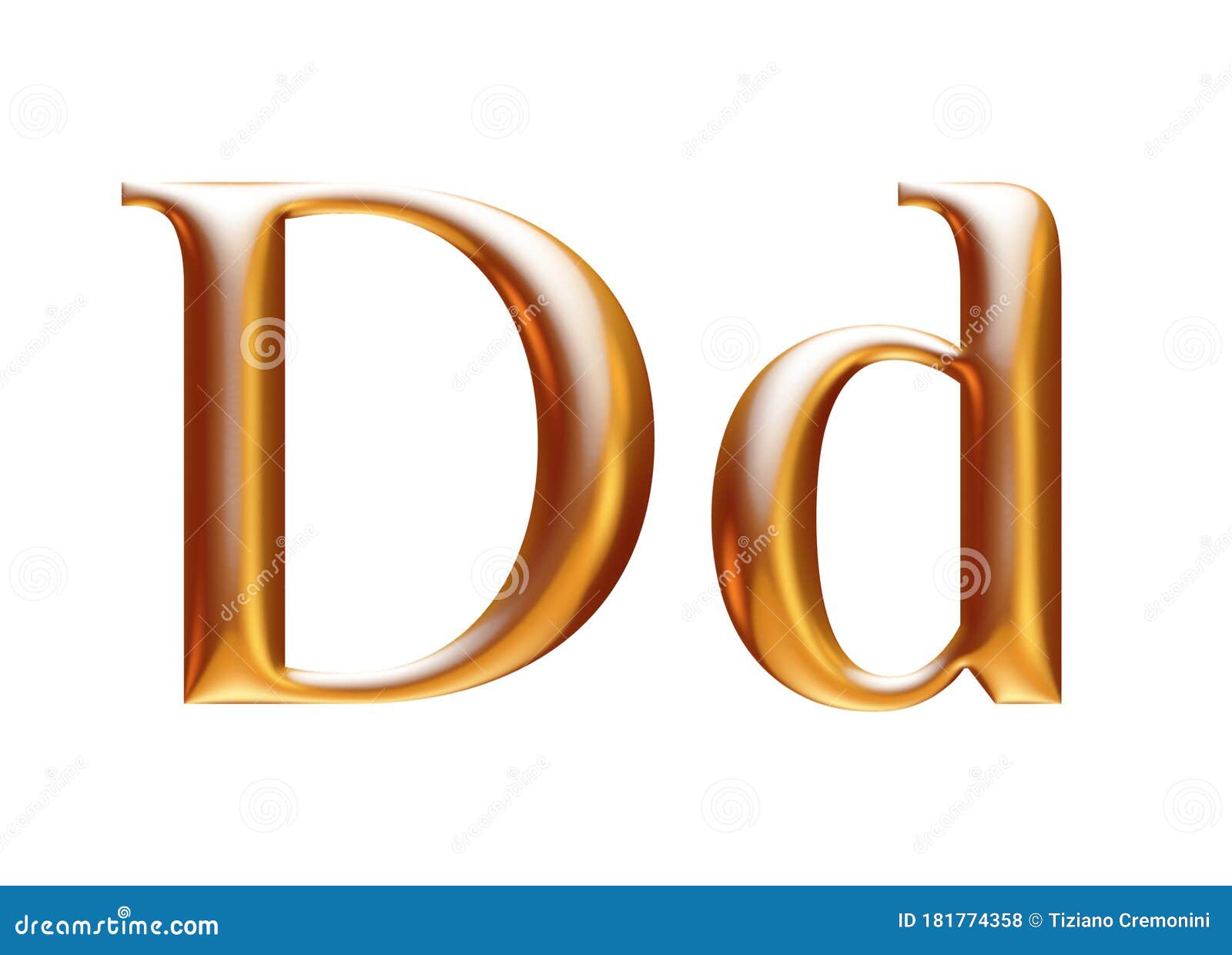 Golden 3d Alphabet, 3d Illustration, Lowercase and Uppercase, Symbol ...