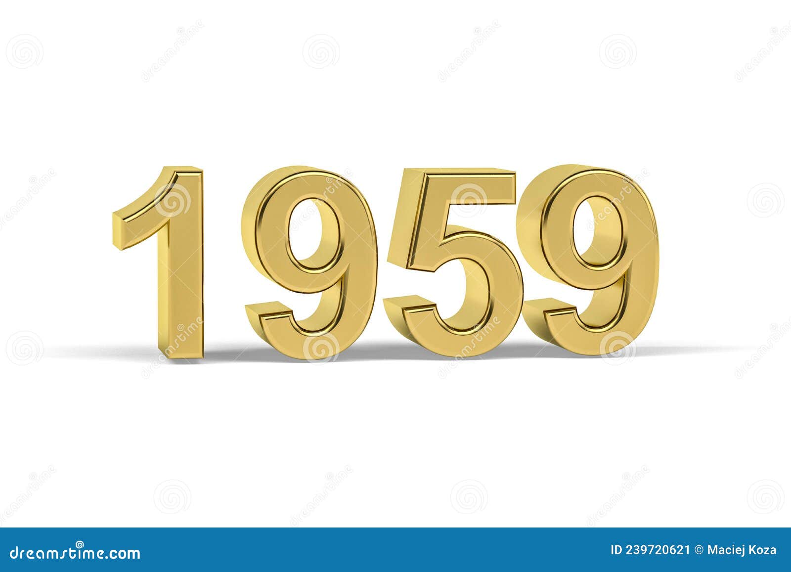 1959 Year College Font Stock Image 107152495