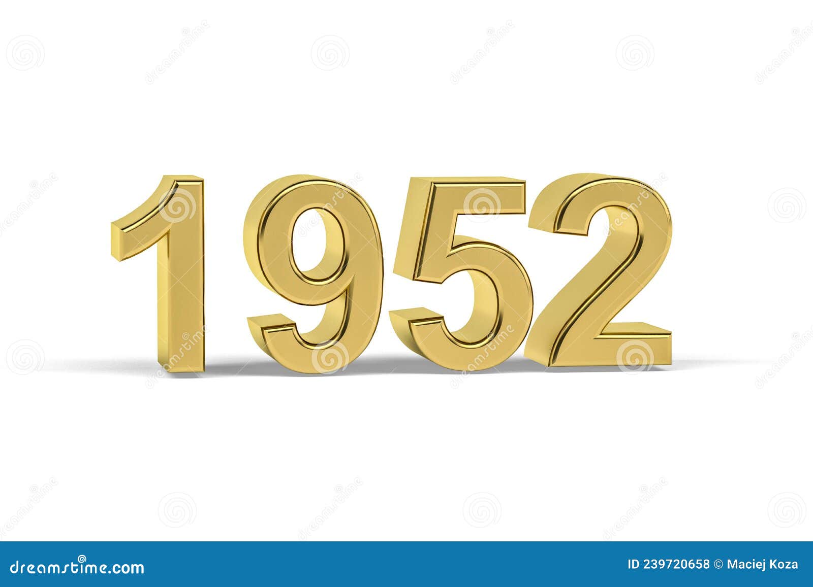 1952 Year College Font Stock Photo 107152458