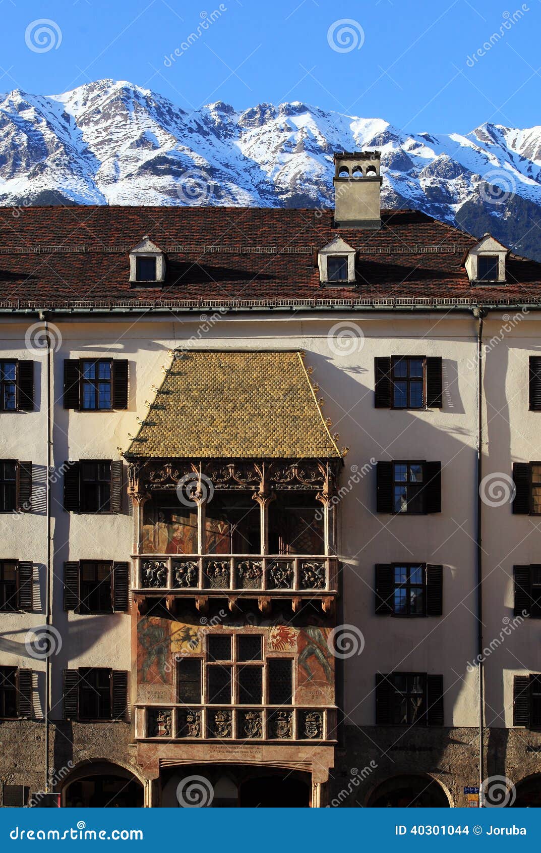 Golden Dachl Balcony in Innsbruck Stock Photo Image of tirol, golden