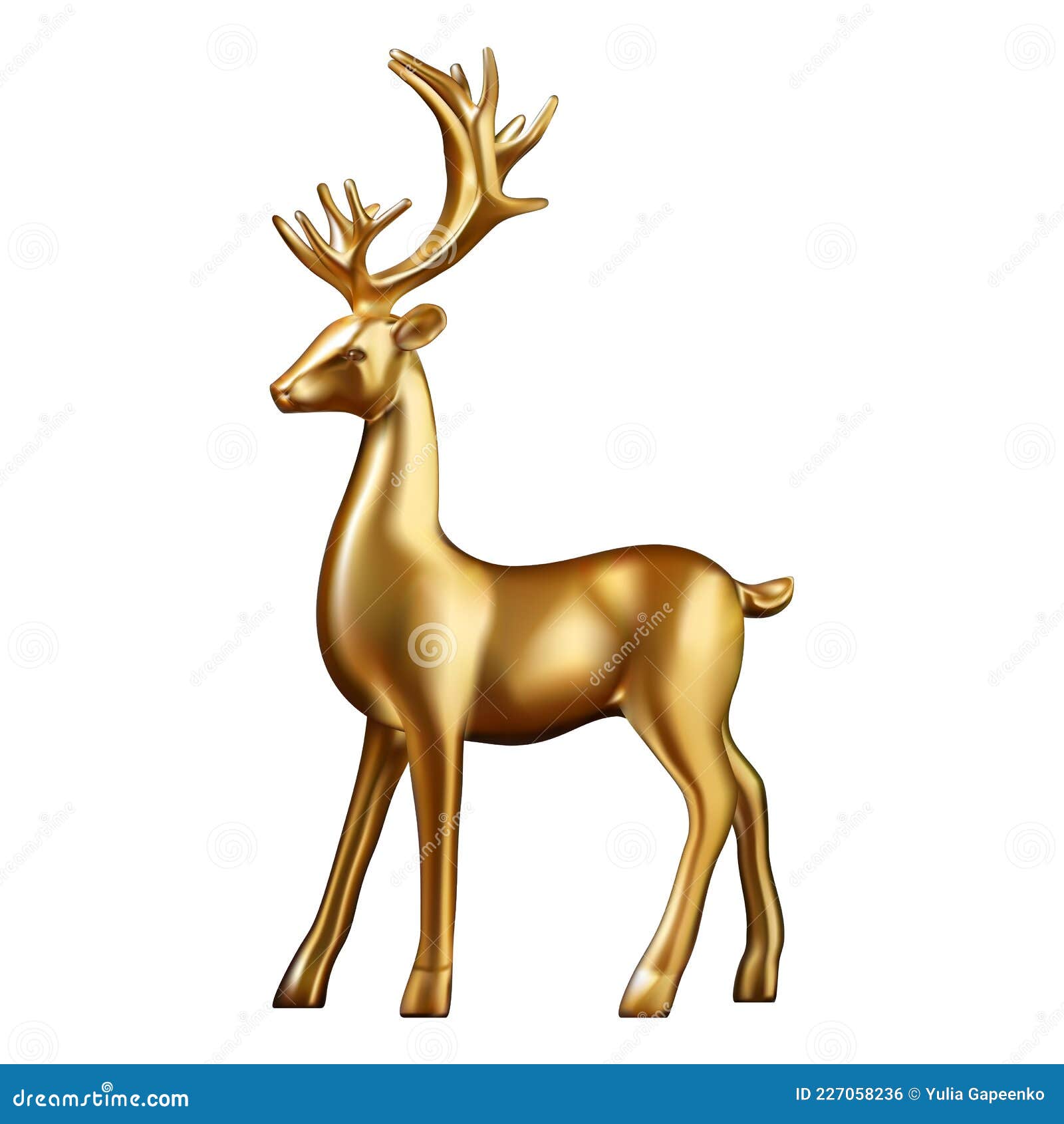 Golden Deer 3d Decoration for Christmas and New Year Design. Vector Illustration Stock Vector - Illustration of golden, holiday: 227058236 Golden Deer 3d Decoration for Christmas and New Year Design. Vector Illustration Stock Vector - Illustration of golden, holiday: 227058236