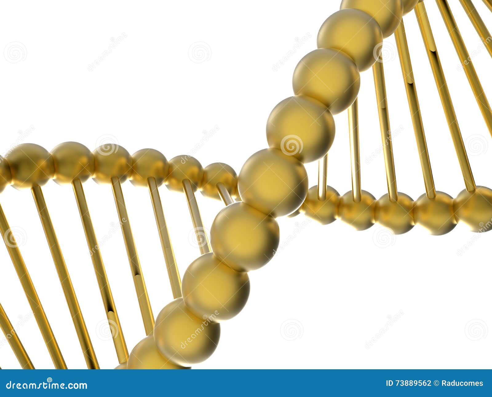 golden dna helices