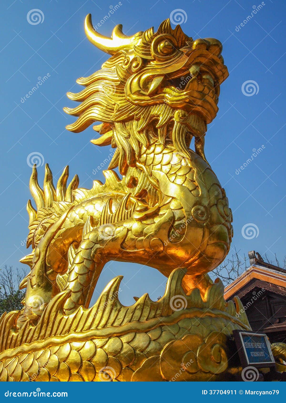 Golden dragon statue stock image. Image of dragon, golden Golden dragon statue stock image. Image of dragon, golden