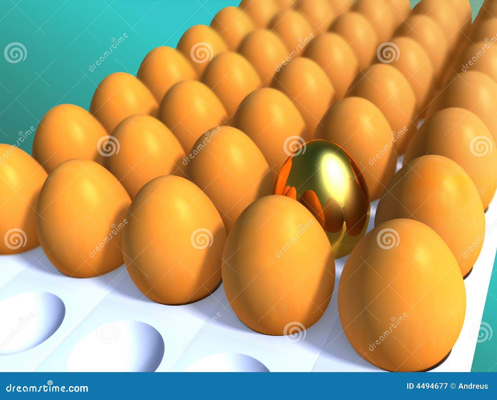 Golden egg stock illustration. Illustration of fresh, expensive 4494677