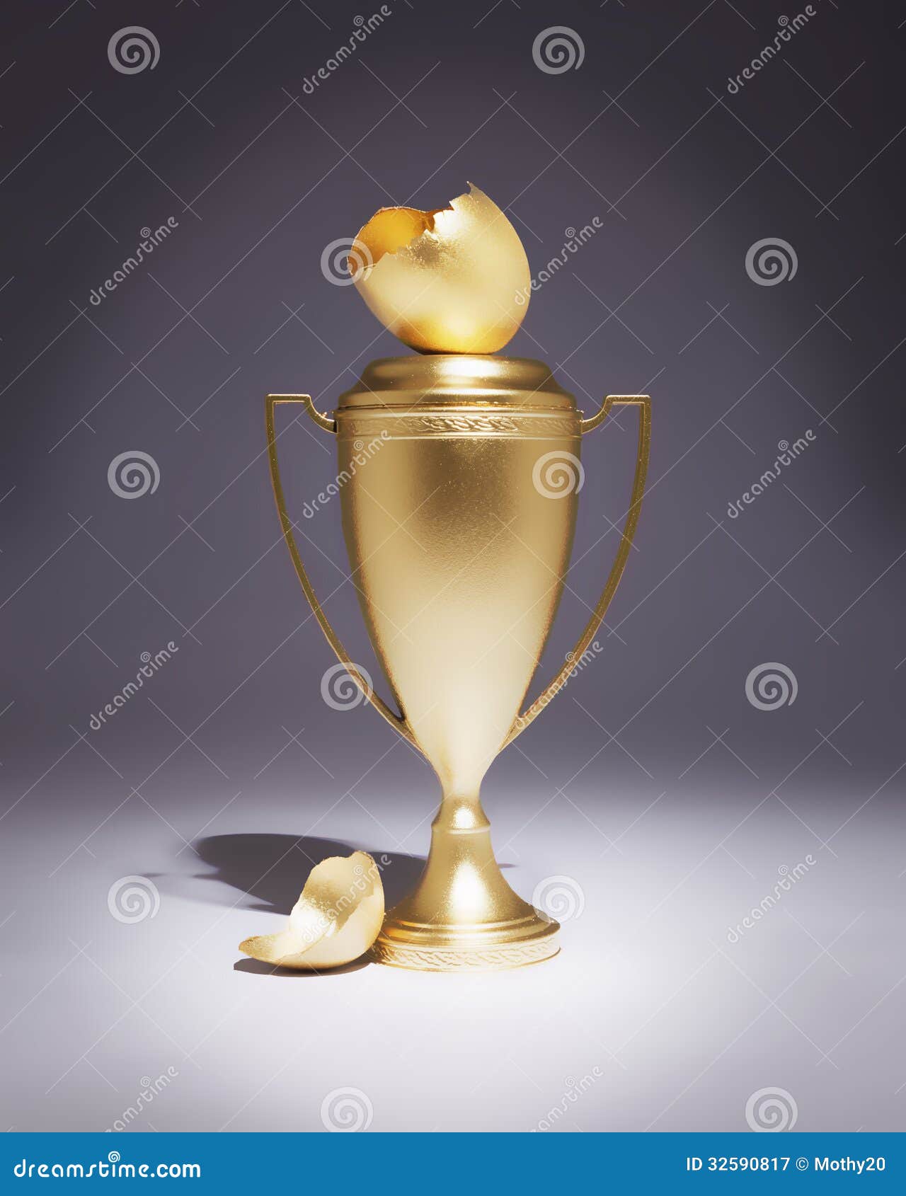 Golden Egg Trophy Royalty Free Stock Photography Image 32590817