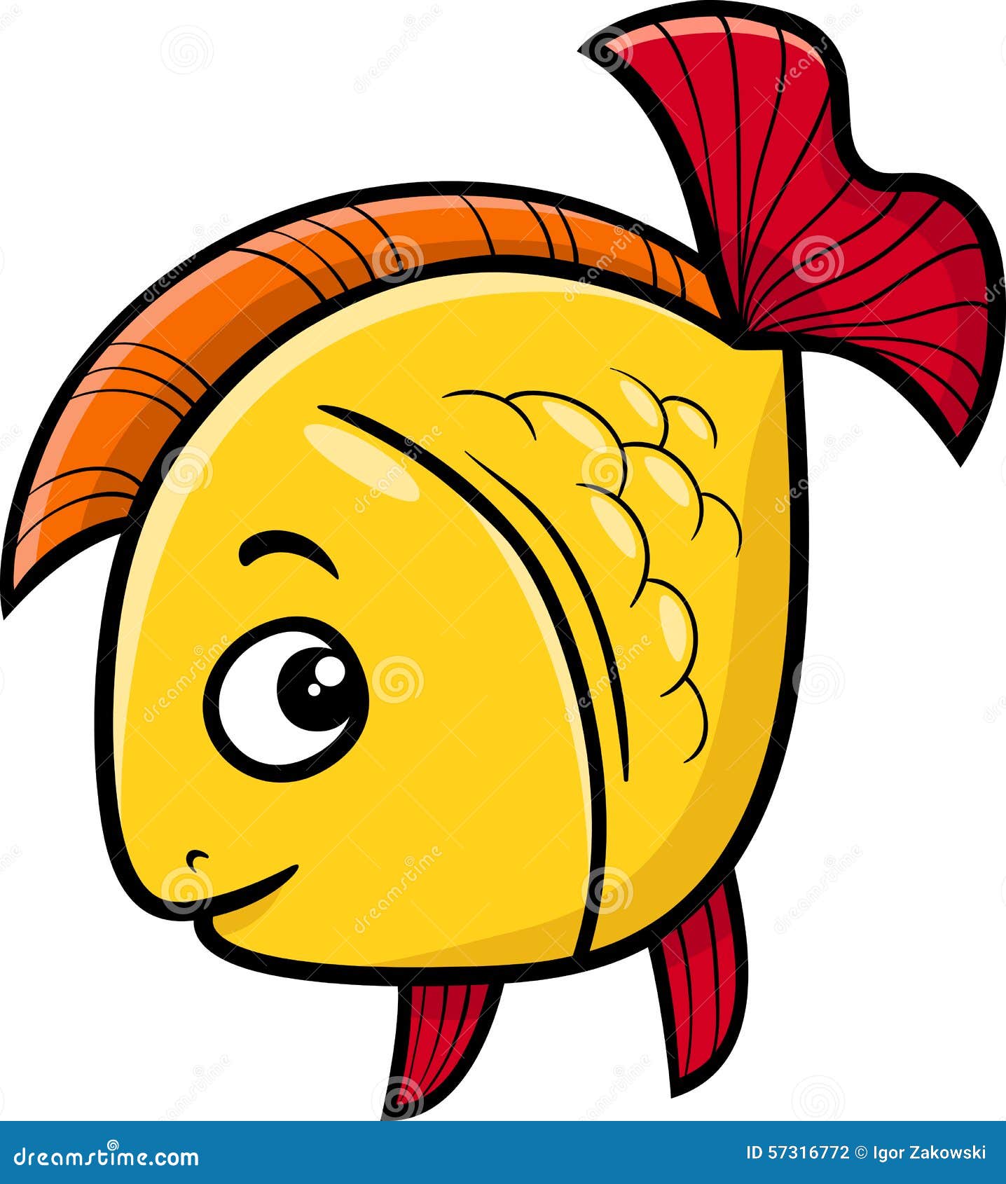 Golden Fish Cartoon Illustration Stock Vector - Illustration of animal, drawing: 57316772 Golden Fish Cartoon Illustration Stock Vector - Illustration of animal, drawing: 57316772