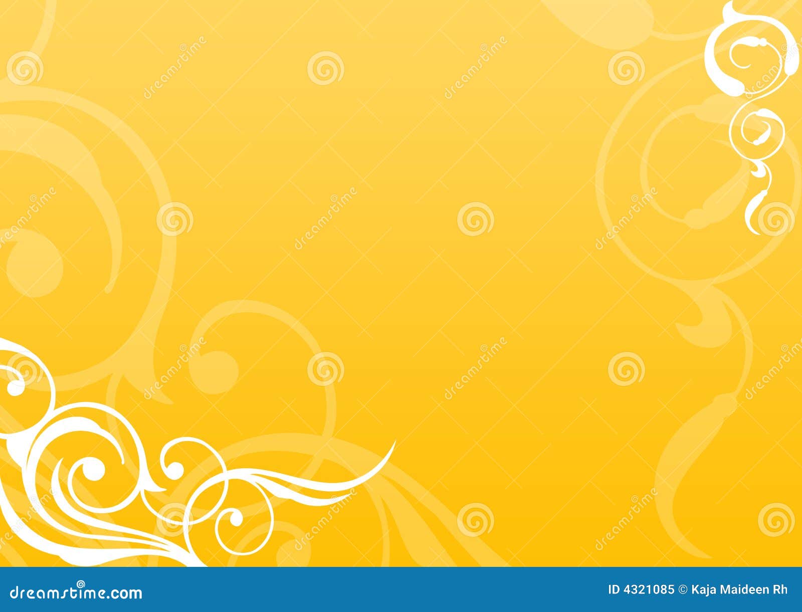 golden yellow floral background