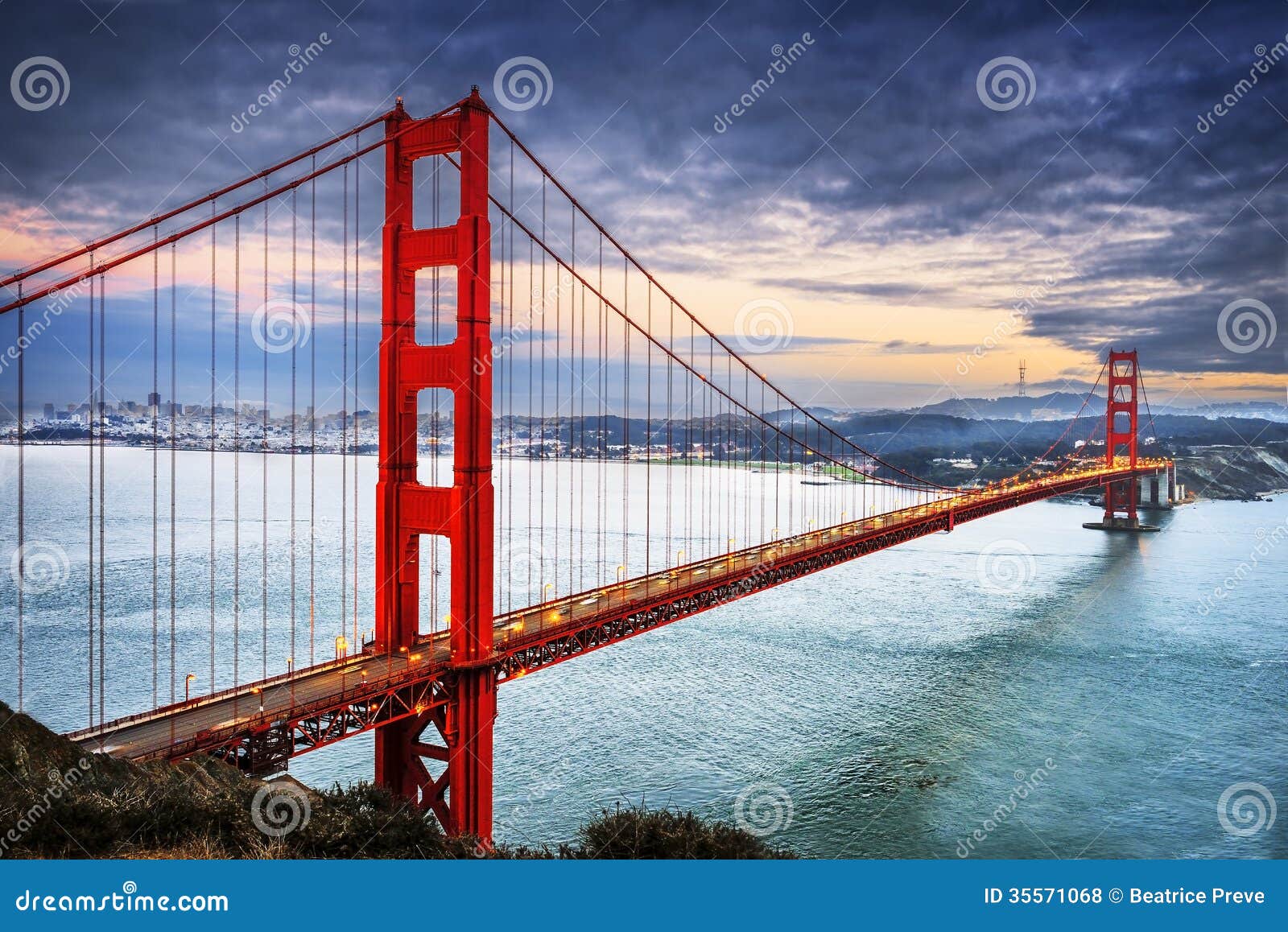 Golden Gate Bridge, San Francisco Stock Foto Image of californië