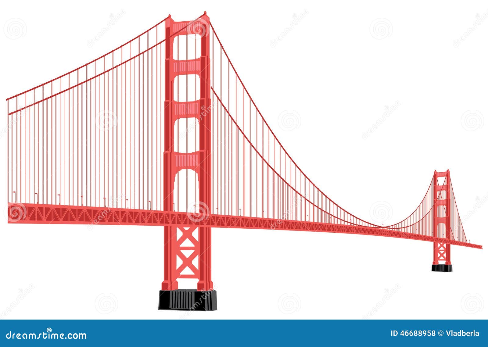 Golden Gate Bridge Sketch: A Watercolor Illustration By Angela Hao