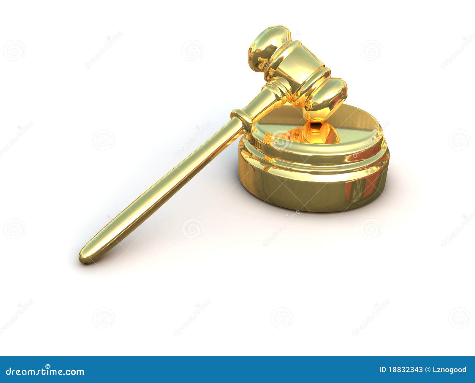 Golden gavel stock illustration. Illustration of blur 18832343