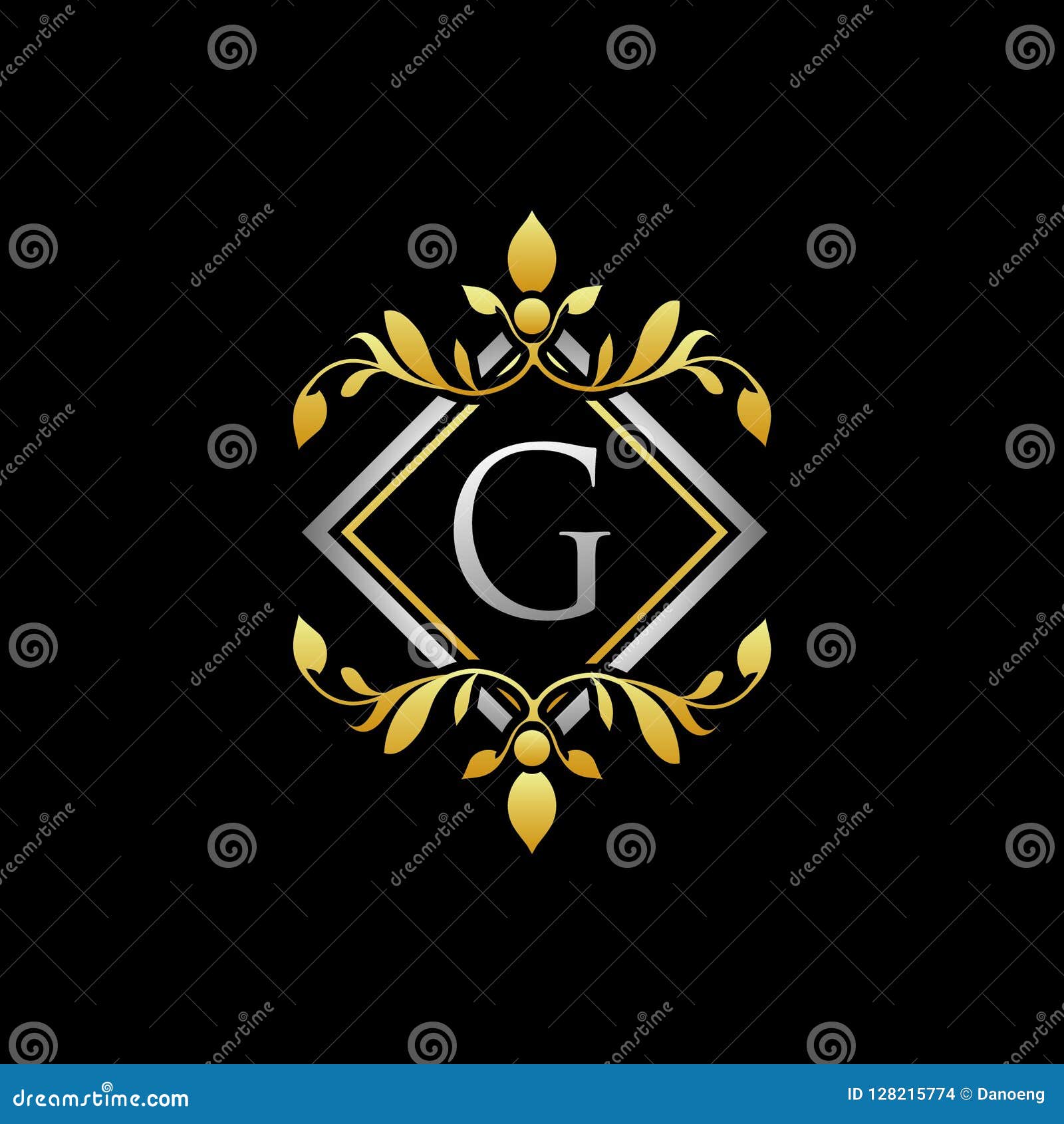 Golden Geometric Royal G Letter Logo Stock Illustration Illustration Of Golden Gold