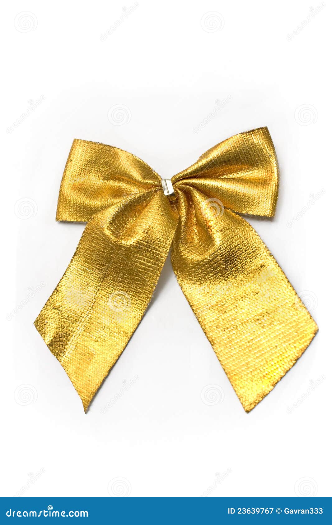 Golden gift bow ribbon stock image. Image of background 23639767