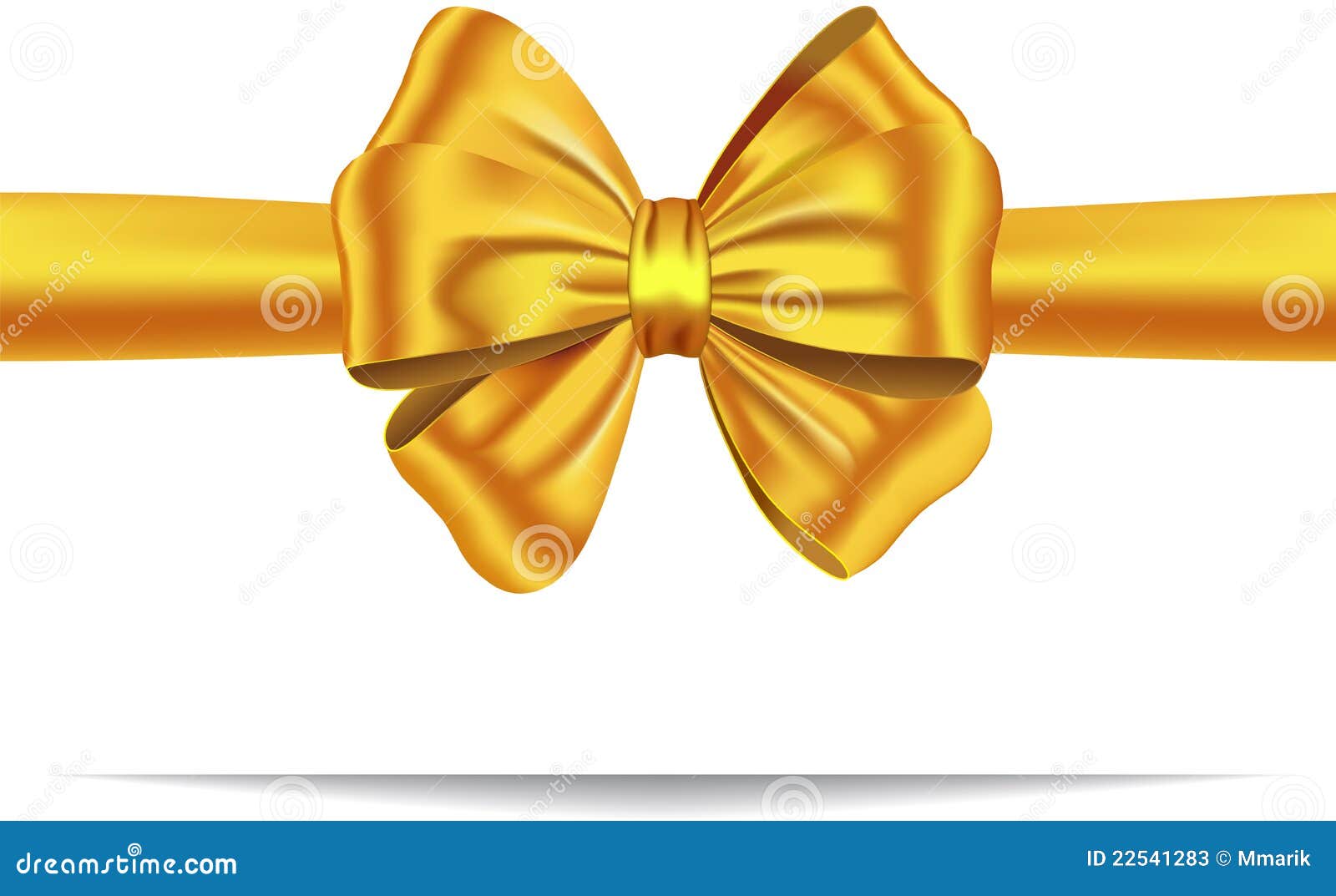golden gift ribbon with bow