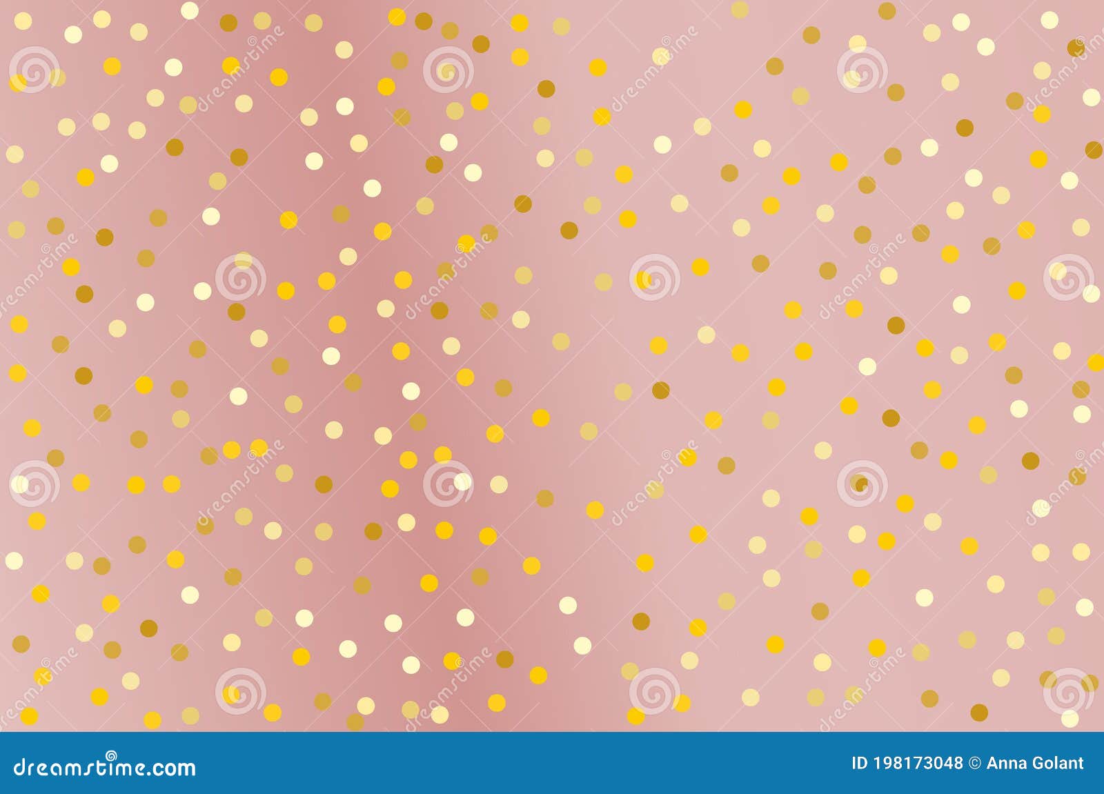Golden Glitter Confetti on Pink Background. Festival Pattern Stock
