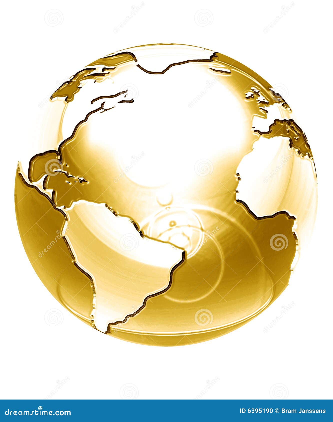 Golden globe stock illustration. Illustration of global 6395190