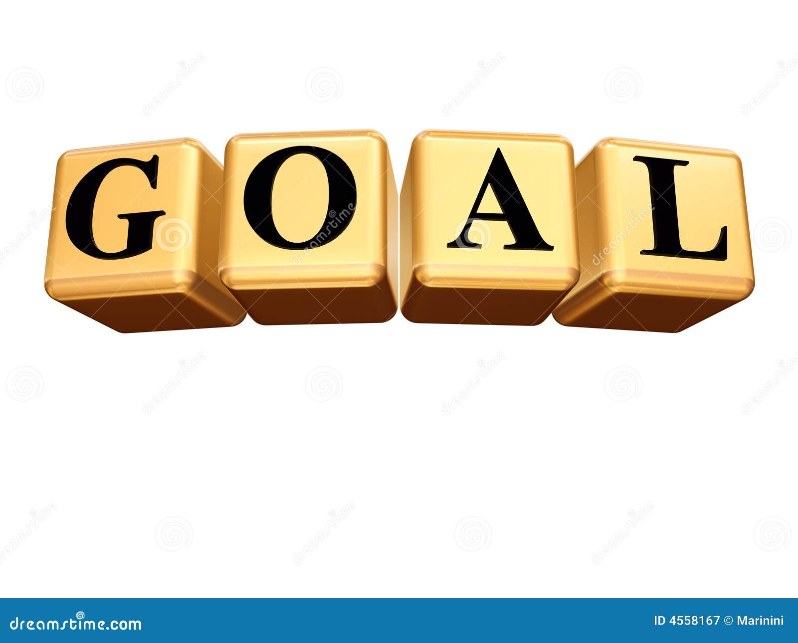 Golden goal isolated stock illustration. Illustration of planning 4558167