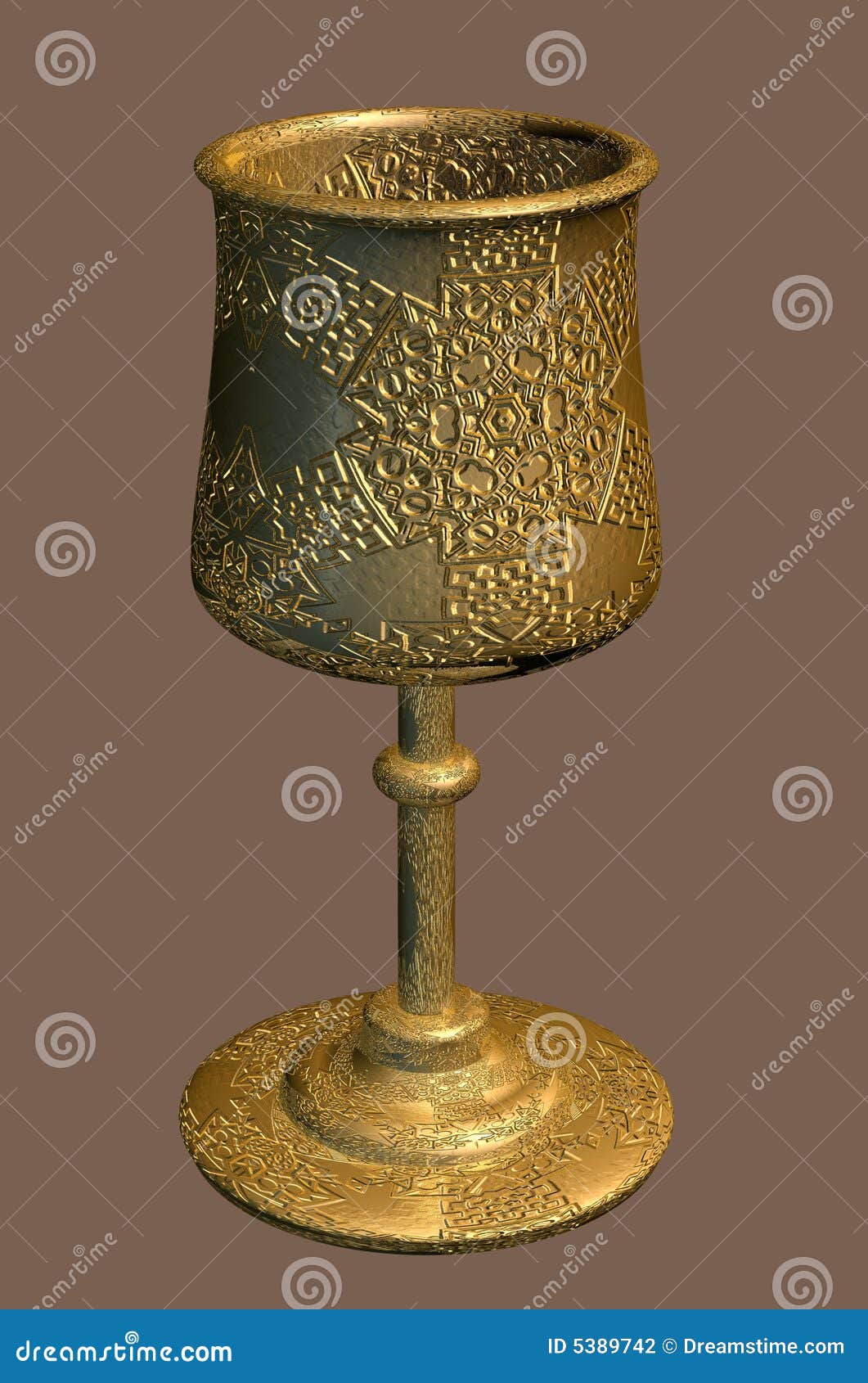 Golden Goblet stock photo. Image of gold, brass, container - 5389742