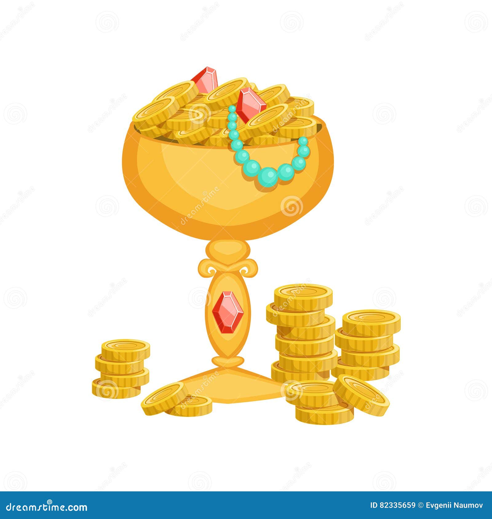 golden goblet with gold