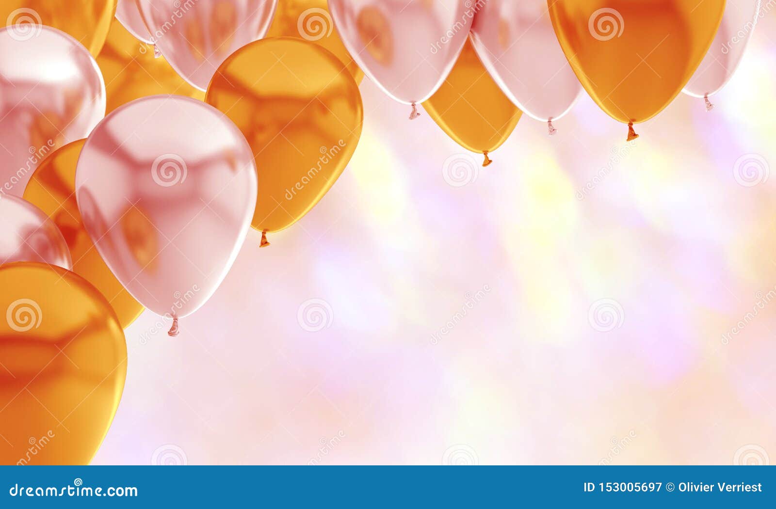 Golden Gold Balloon Birthday Background Party Stock Illustration -  Illustration of greeting, color: 153005697