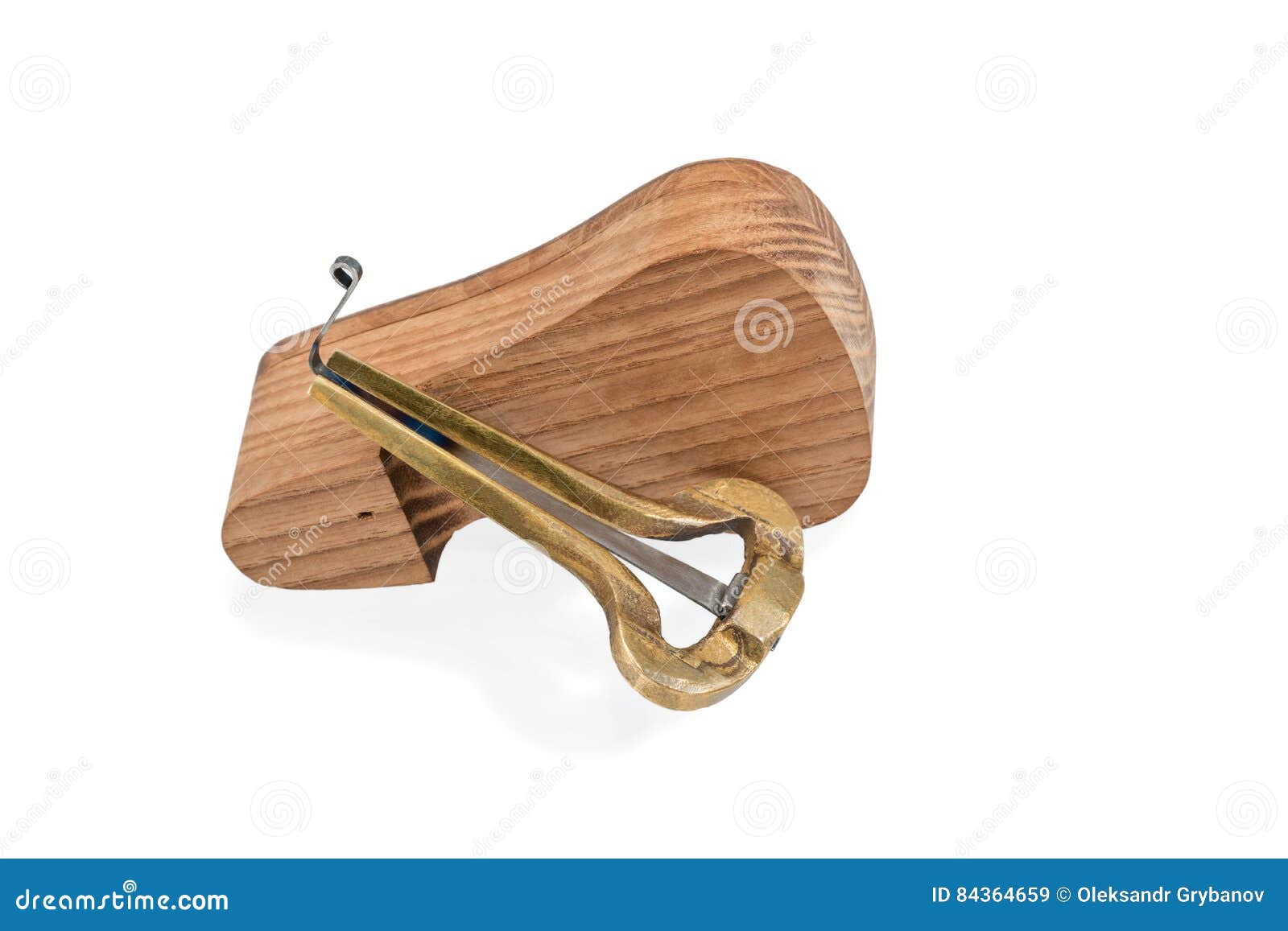 Golden Guimbarde with Stand Stock Image - Image of flexibility, isolated:  84364659