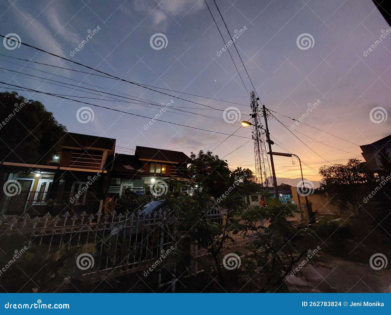 Golden Hour Sky Time Evening Blue Orange Stock Photo Image of evening