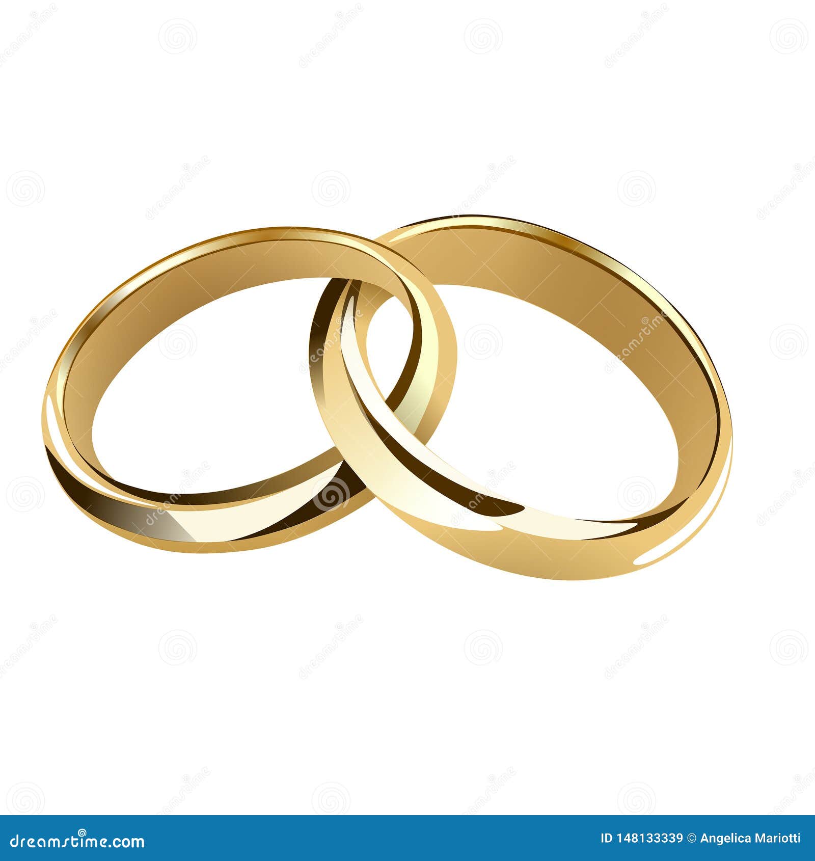 Intertwined Wedding Rings Stock Illustrations 76