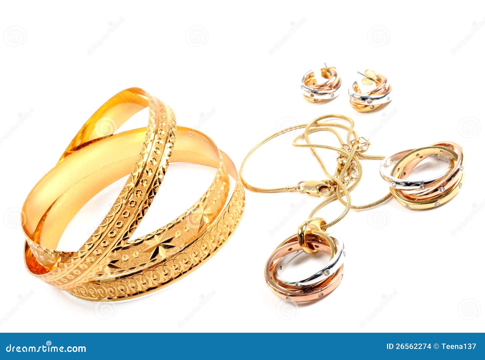 Golden jewelry stock photo. Image of engagement, beauty 26562274