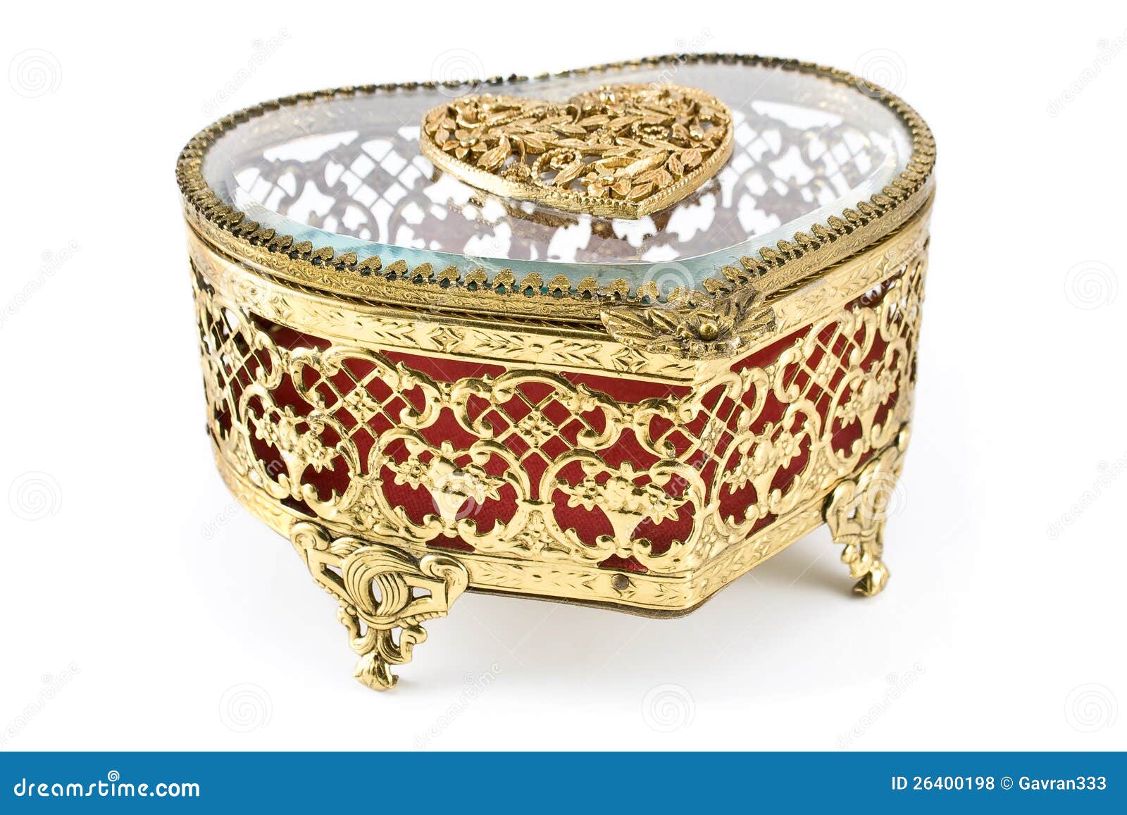 Golden Jewelry Box Royalty Free Stock Photos - Image: 26400198