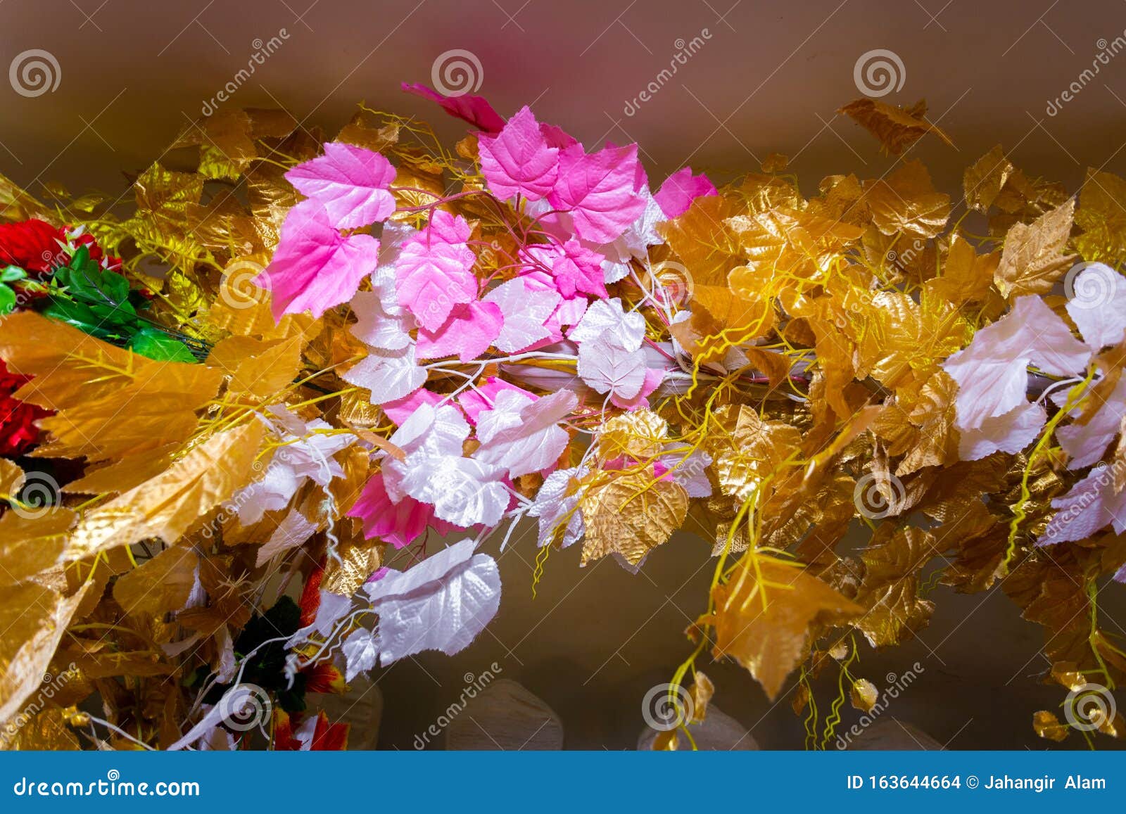 Golden Leaf Hand Made Paper Flower, Wedding Decoration and ...