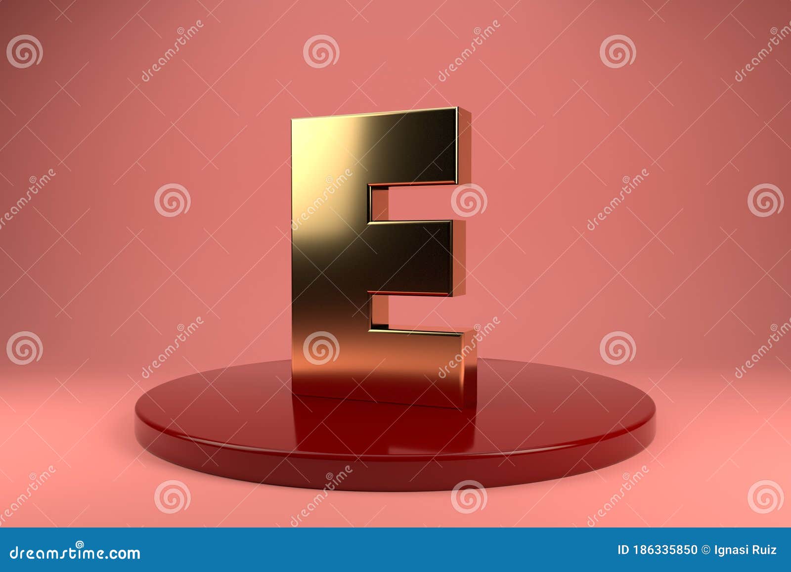 Golden Letter E Uppercase Wallpaper 3d Rendering 3d Illustrator Stock Illustration Illustration Of Alphabet Golden