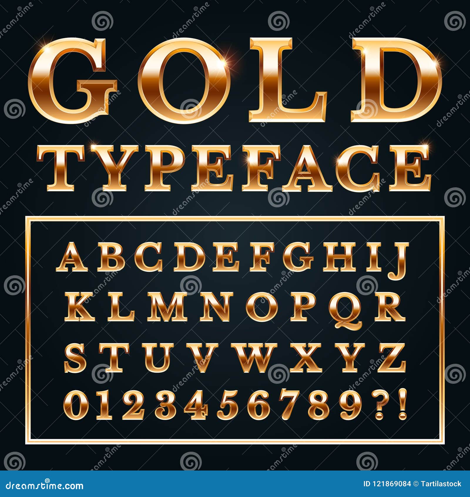 Calligraphic Golden Letters. Vintage Elegant Gold Font. Luxury Vector  Script Stock Vector - Illustration of graphic, metallic: 106356364