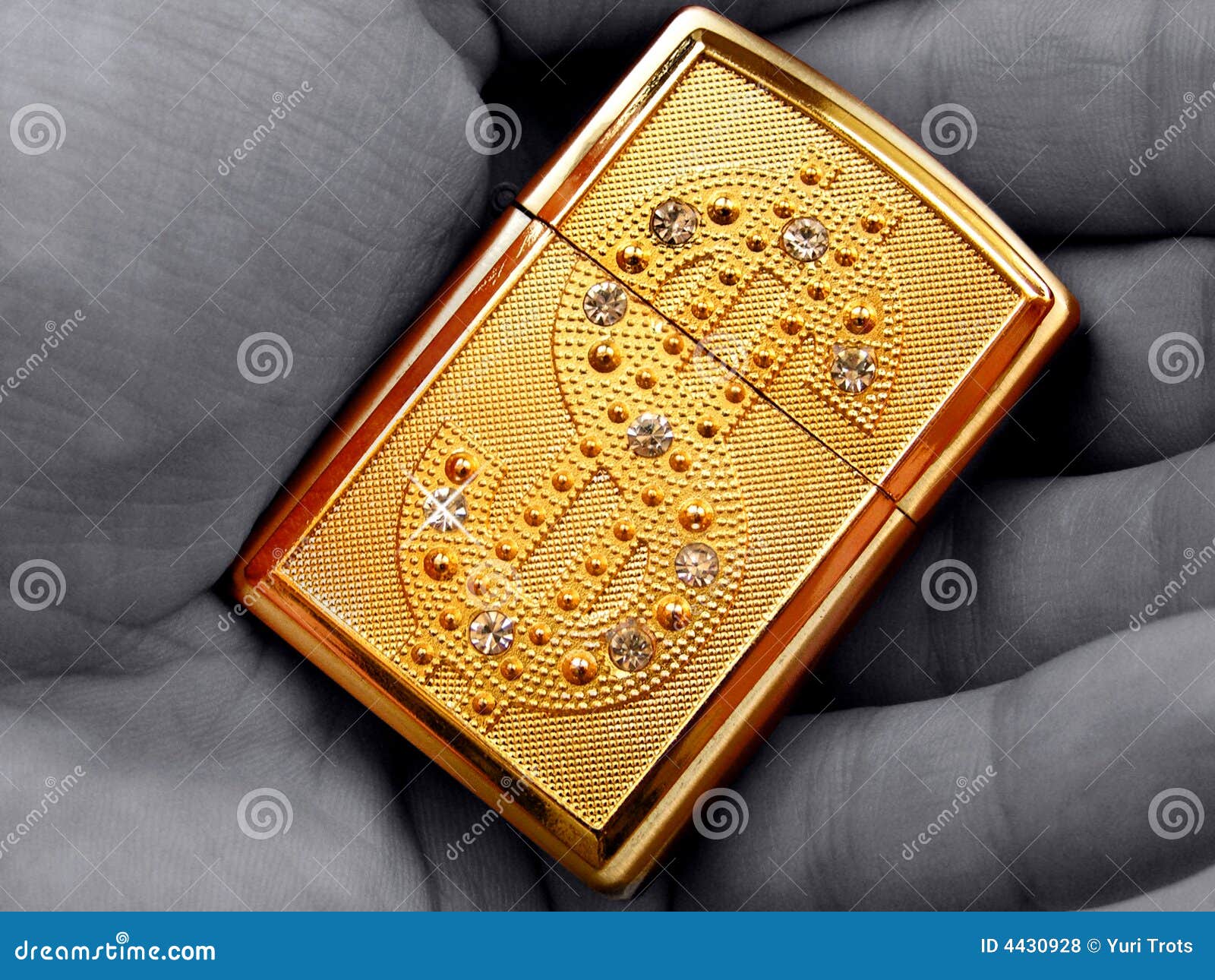 Golden lighter stock photo. Image of direction, problem 4430928