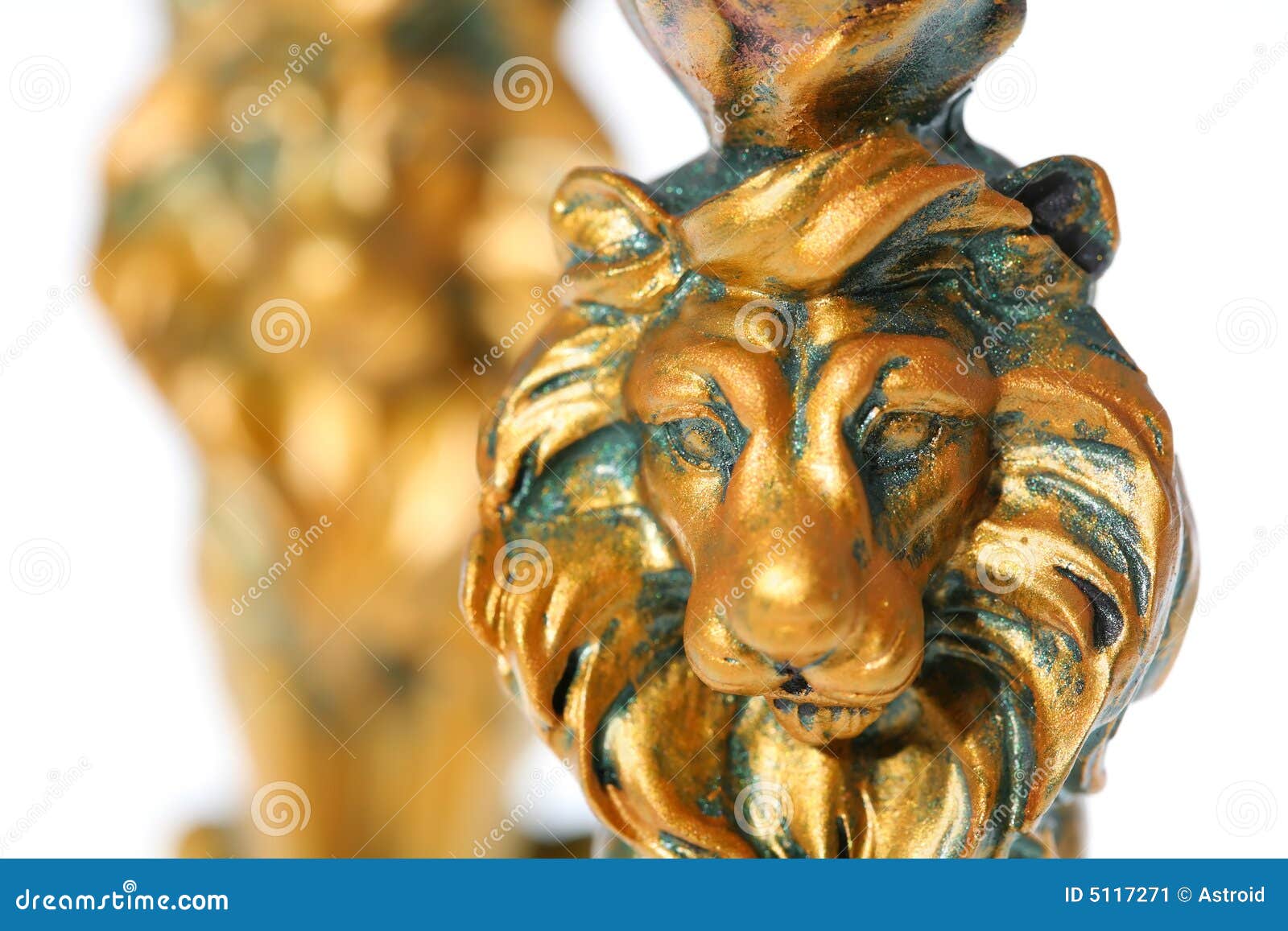 Golden Lion stock image. Image of golden, color, background - 5117271