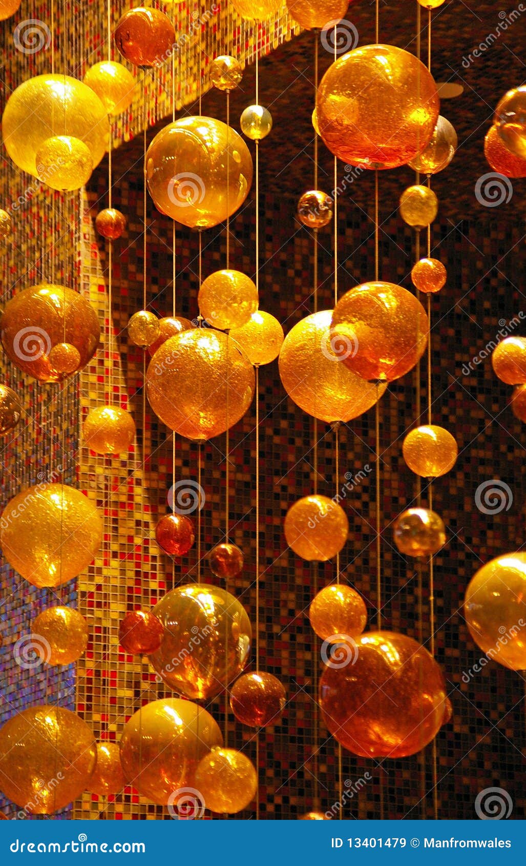 Golden Orbs stock image. Image of balloon, globe, holiday 13401479