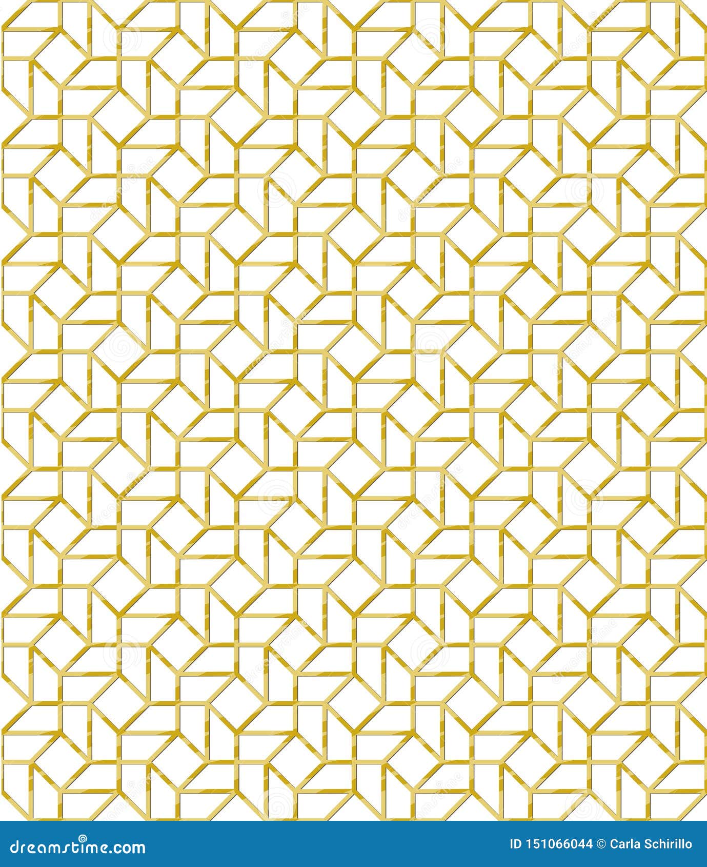 golden outline  pattern mosaic inspired
